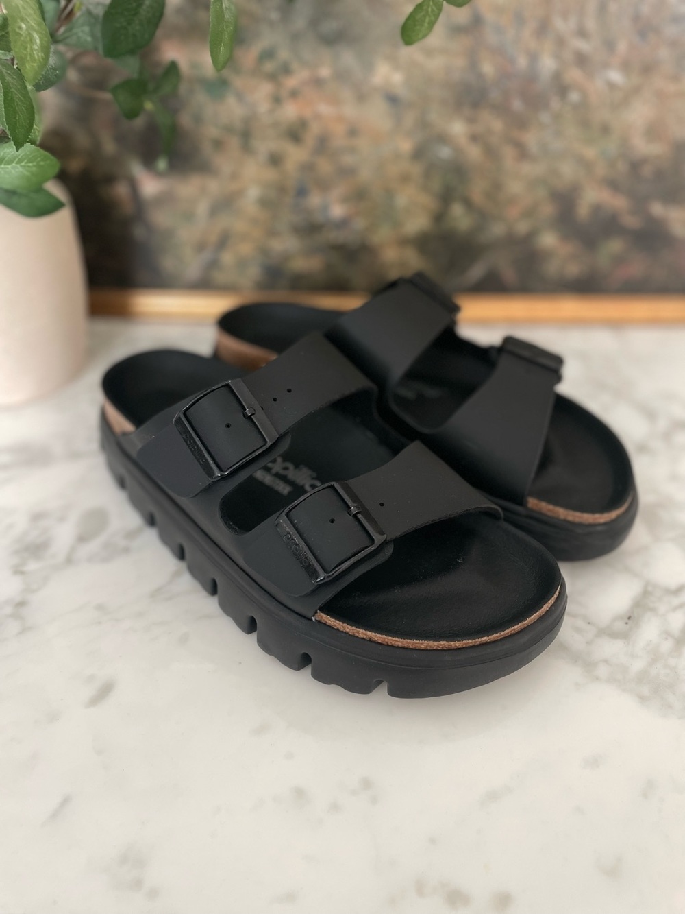 Birkenstock Papillio Arizona Chunky Platform Slide Sandals Size 39 - Picture 3 of 12